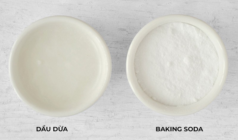 Dùng mặt nạ dầu dừa và baking soda để cân bằng pH cho da