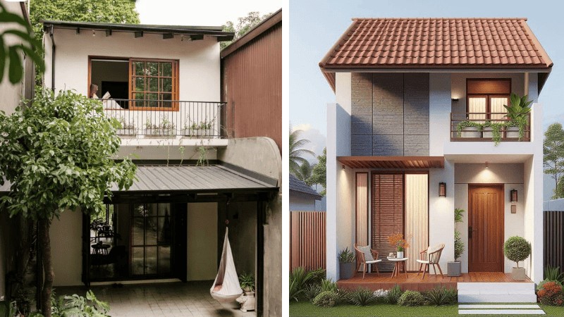 Mẫu mặt tiền nhà nhỏ đẹp 30m2 ấn tượng