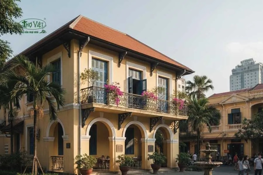 Mẫu nhà cổ mái cổ diêm có dáng vẻ trang nghiêm