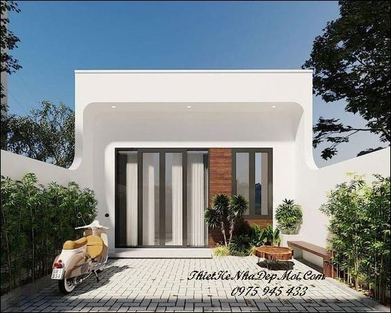 Nhà 1 phòng ngủ đơn giản 50m2 mặt tiền 5m dài 10m 1 tầng trệt chi phí 400 triệu
