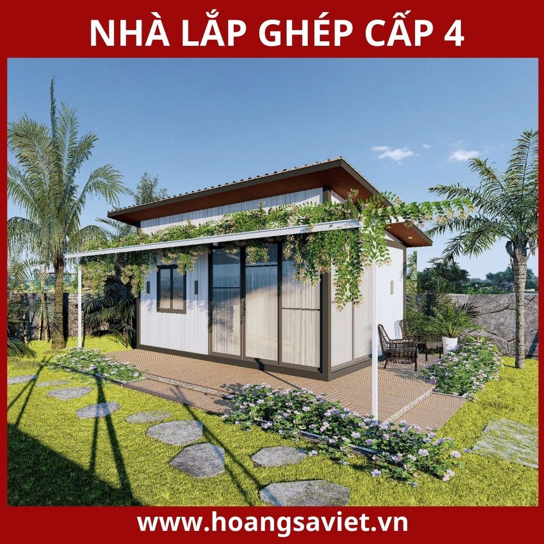 Nhà lắp ghép cấp 4 được đánh giá cao về độ bền và tính thân thiện với môi trường