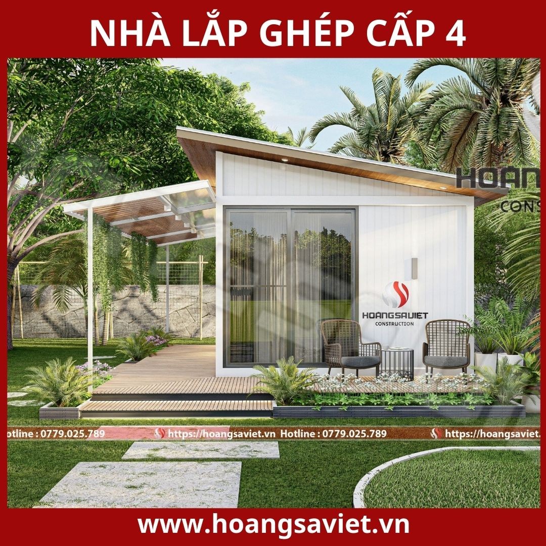 Hệ thống khung thép vững chắc, nền tảng của nhà lắp ghép cấp 4 hiện đại