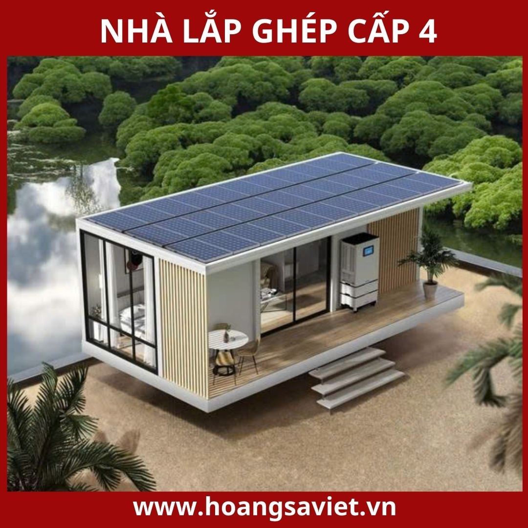 Nhà lắp ghép cấp 4 đang được ưa chuộng nhờ thiết kế hiện đại và công năng đa dạng