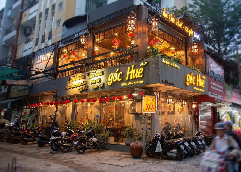 Không gian ấm cúng và những món ăn chuẩn vị tại Góc Huế