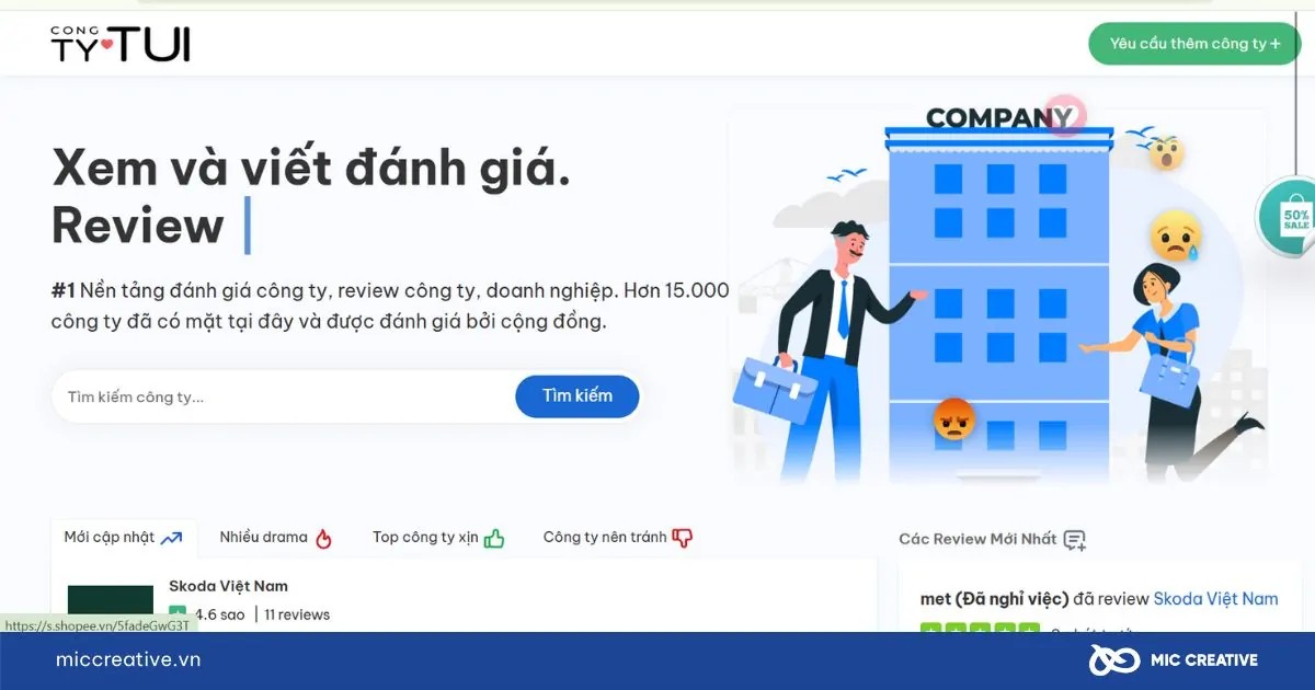 Trang review các công ty