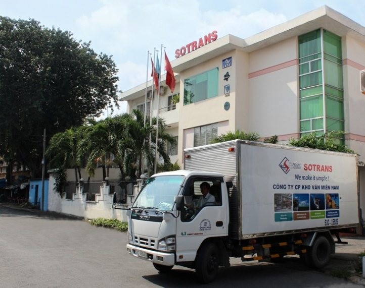 Kho bãi và phương tiện vận chuyển của SOTRANS