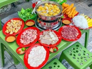 Quán lẩu vỉa hè ngon ở Hà Nội chỗ ngồi thoáng mát