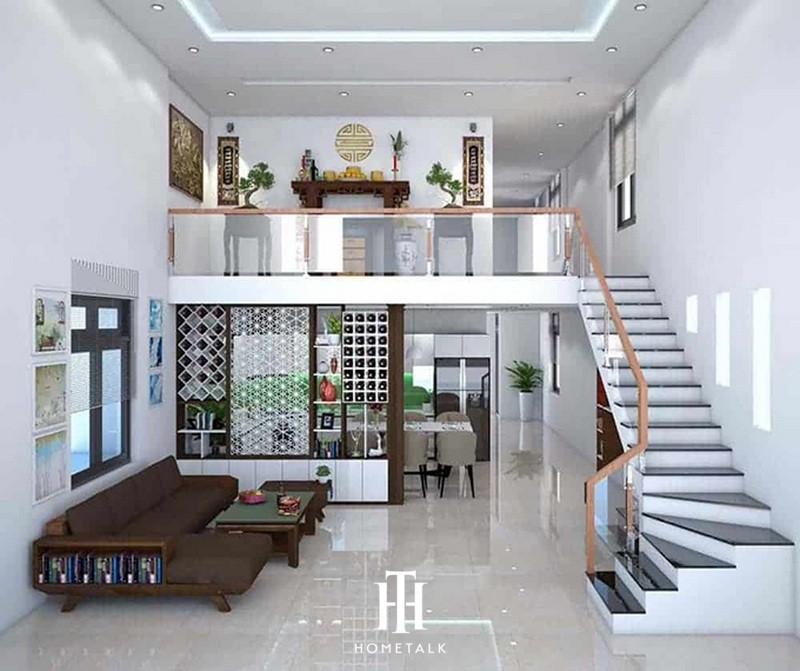 Thiết kế nhà cấp 4 kết hợp gác lửng