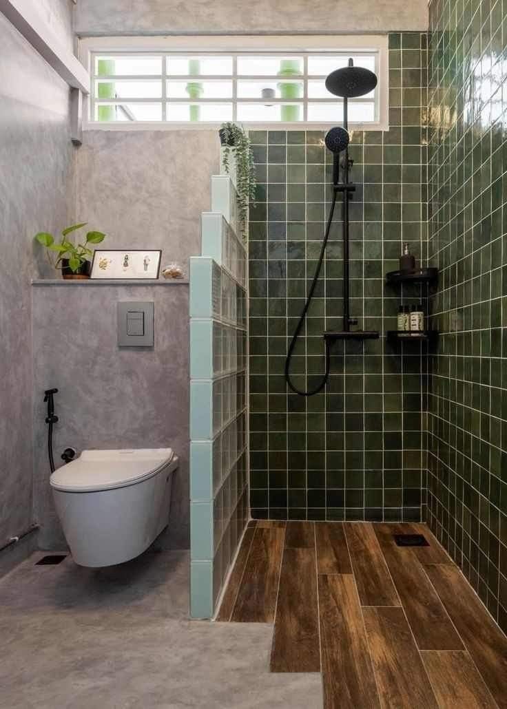 Bồn cầu treo tường là lựa chọn tinh tế cho mẫu nhà vệ sinh nhỏ đẹp
