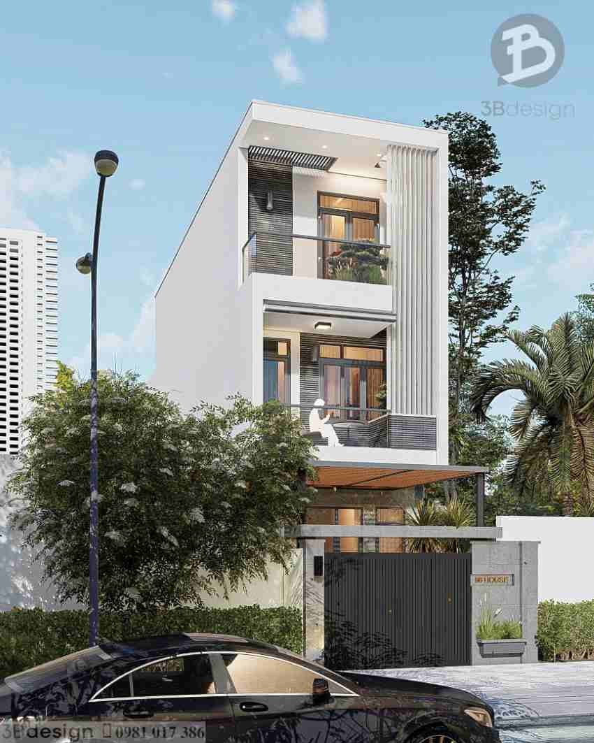 Kiến trúc nhà ống mái bằng hướng đến sự đơn giản, tiện dụng
