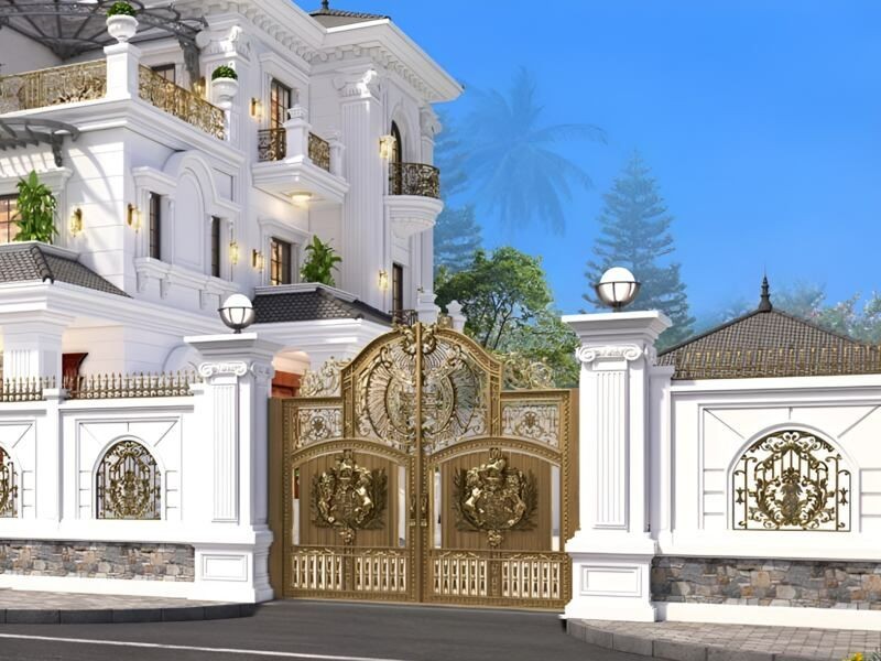 Mẫu trụ cổng biệt thự đẹp, sang trọng và tinh tế