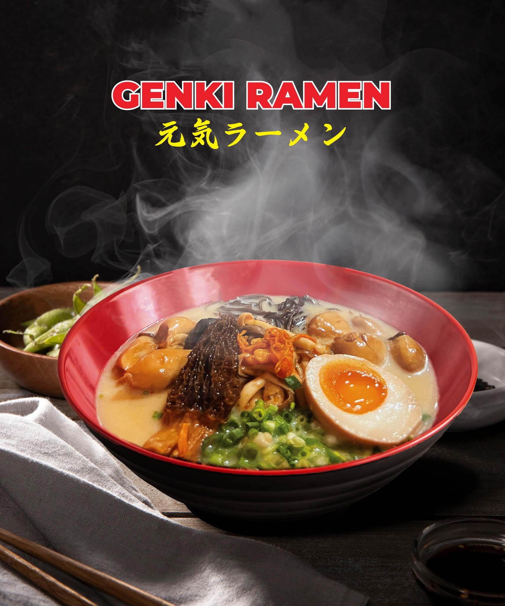 Bát mì ramen nóng hổi, hương vị hấp dẫn