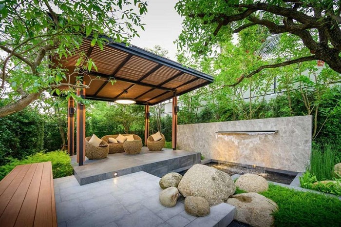 Thiết kế tối giản phù hợp sân vườn phong cách hiện đại