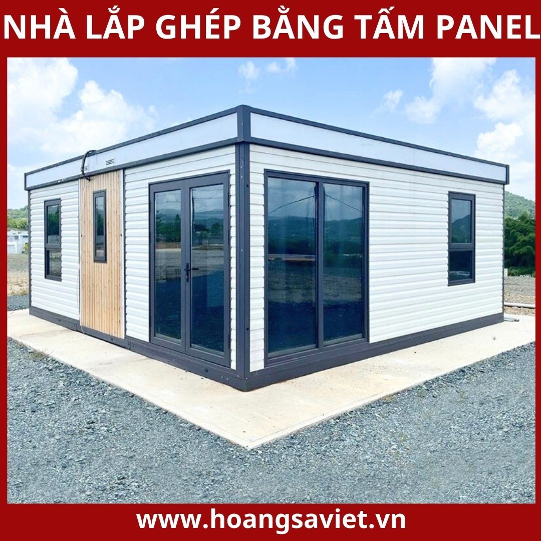 Mẫu nhà lắp ghép panel hiện đại với thiết kế tối giản