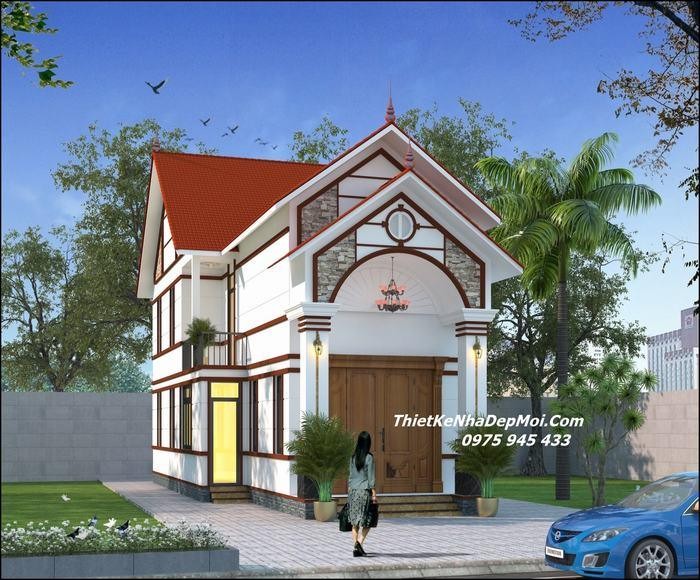 Nhà mái thái gác lửng 3 phòng ngủ