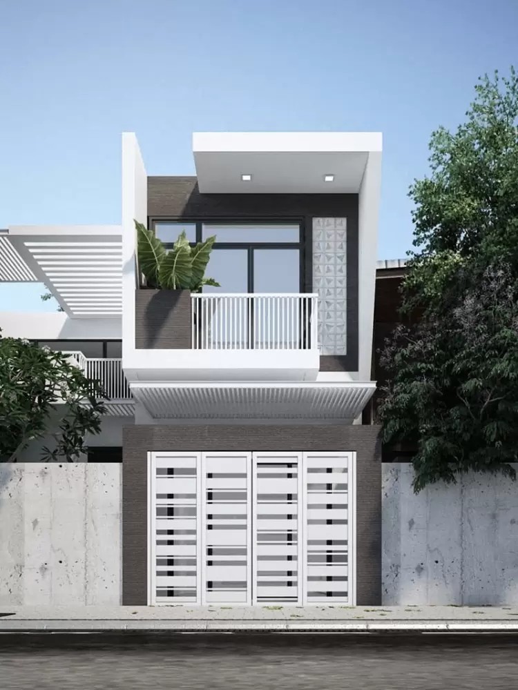 Mẫu nhà ống 2 tầng đẹp ở nông thôn, chi phí thấp
