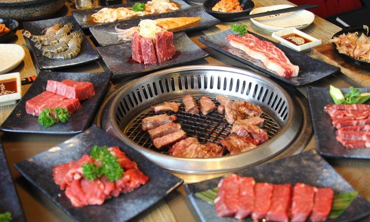 Các món nướng đa dạng và hấp dẫn tại Sumo Yakiniku