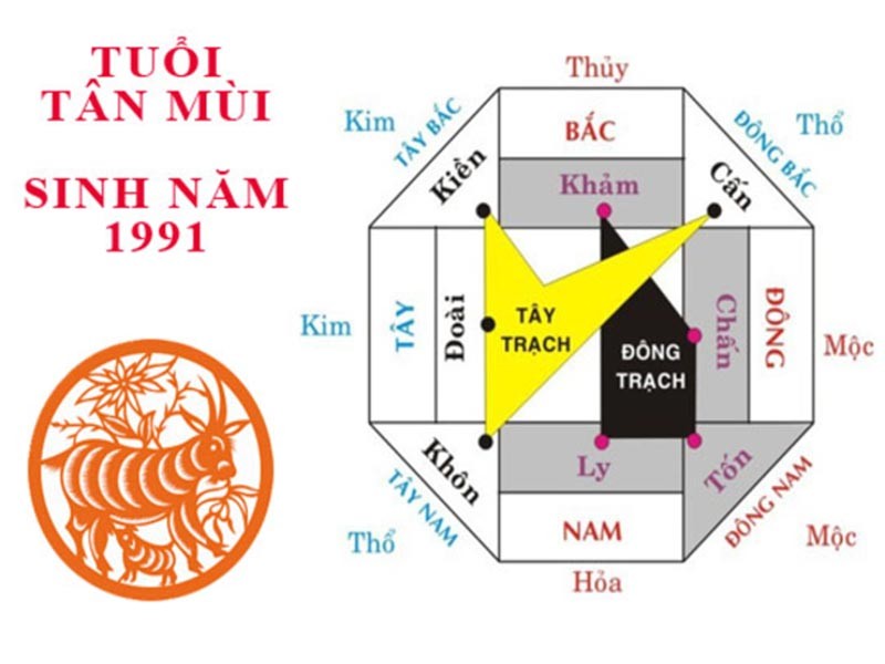 Cung mệnh tuổi tân mùi