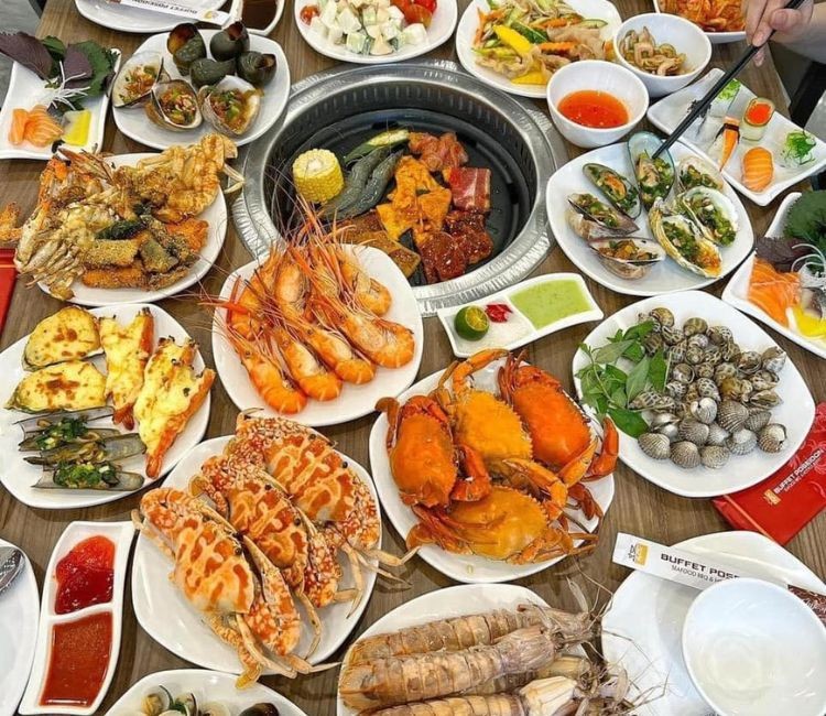 Buffet Poseidon - Buffet lẩu nướng hải sản Hà Nội