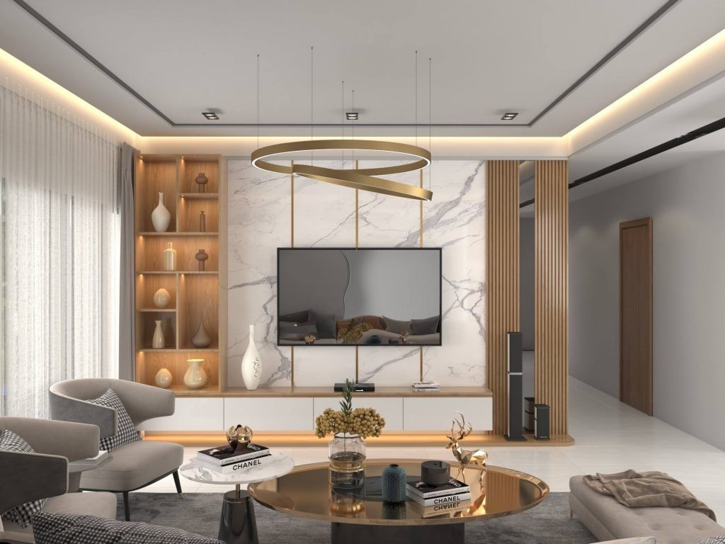 Mẫu trần nhà đẹp làm từ thạch cao