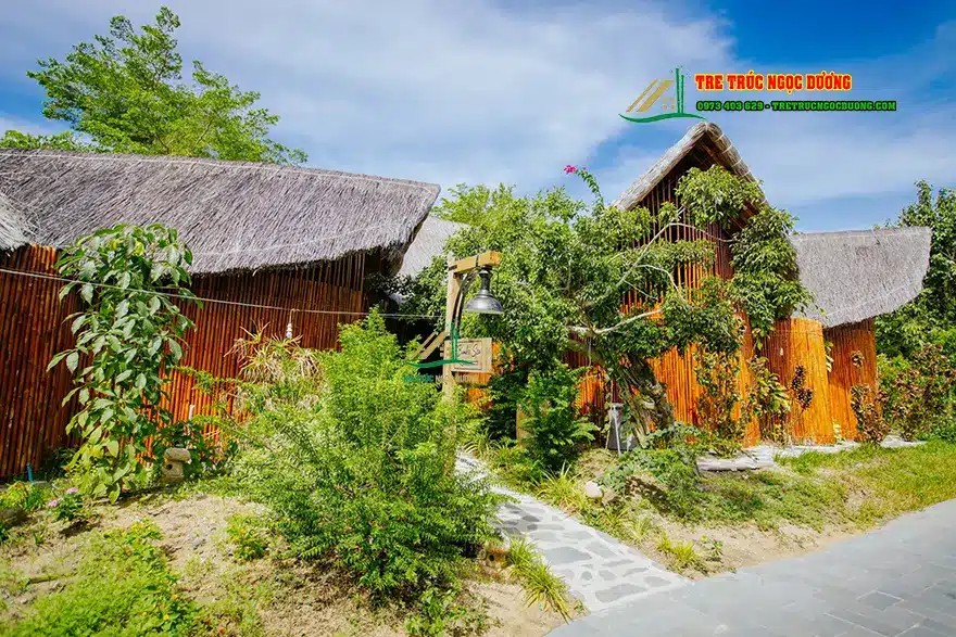 Homestay nhà lá mang phong cách resort cao cấp