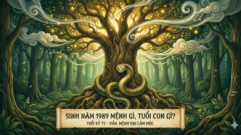 Người sinh năm 1989 là tuổi Kỷ Tỵ, mệnh Mộc