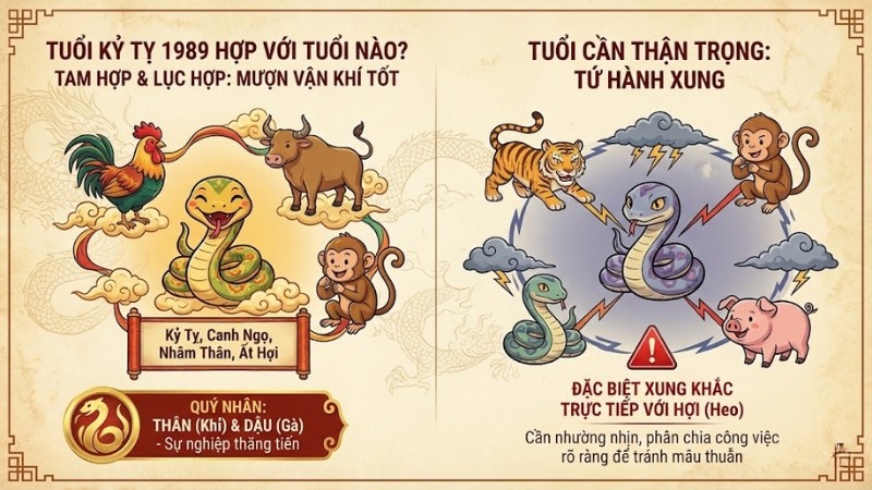 Tuổi Kỷ Tỵ 1989 hợp với tuổi nào?