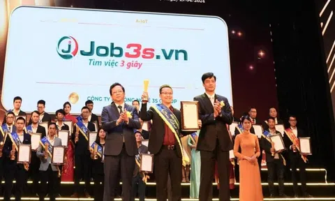 Nền tảng tuyển dụng ứng dụng AI Job3s.vn xuất sắc đạt Giải thưởng Sao Khuê 2024 ở hạng mục A-IoT